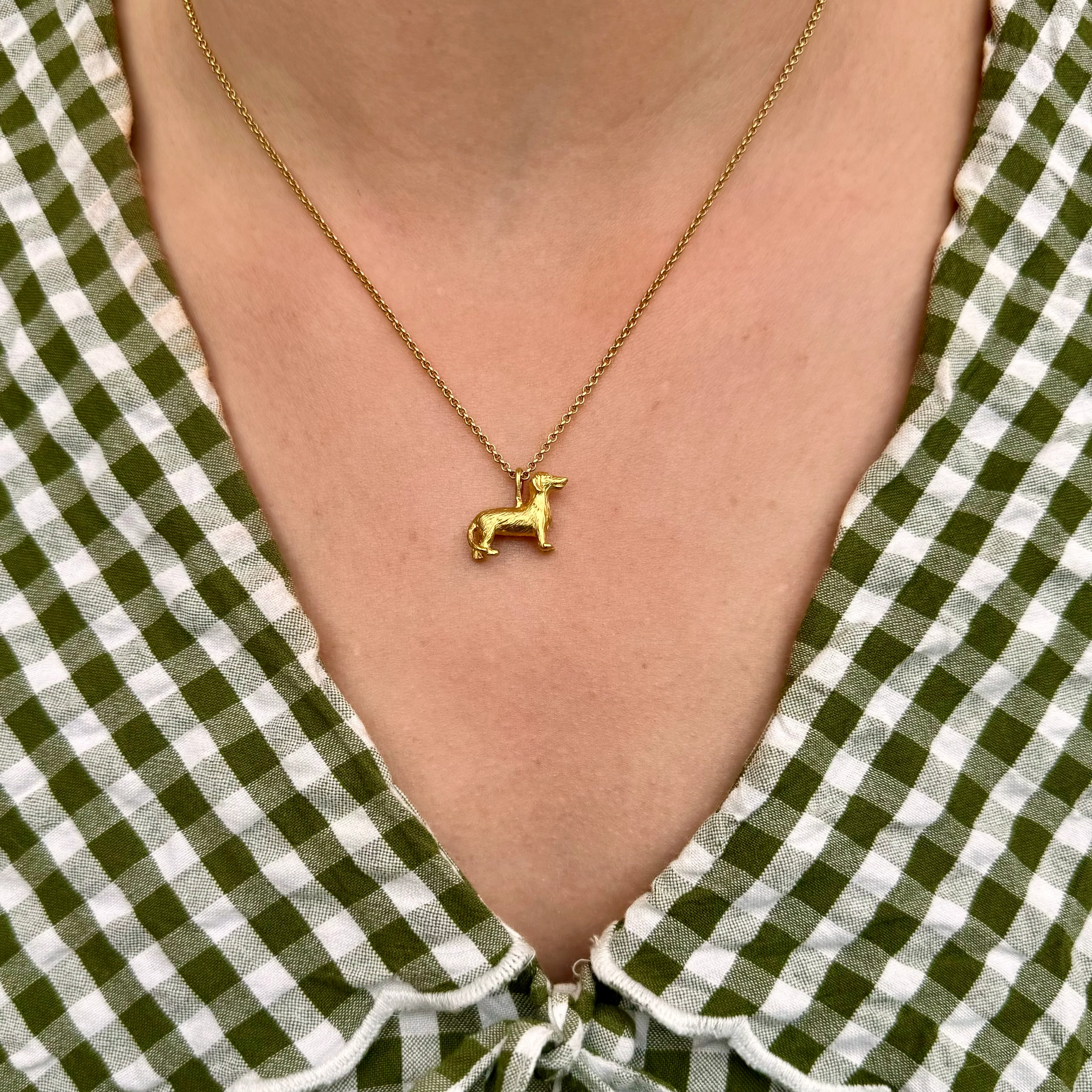 Dachshund Necklace (18ct Gold Plated) - Image 2