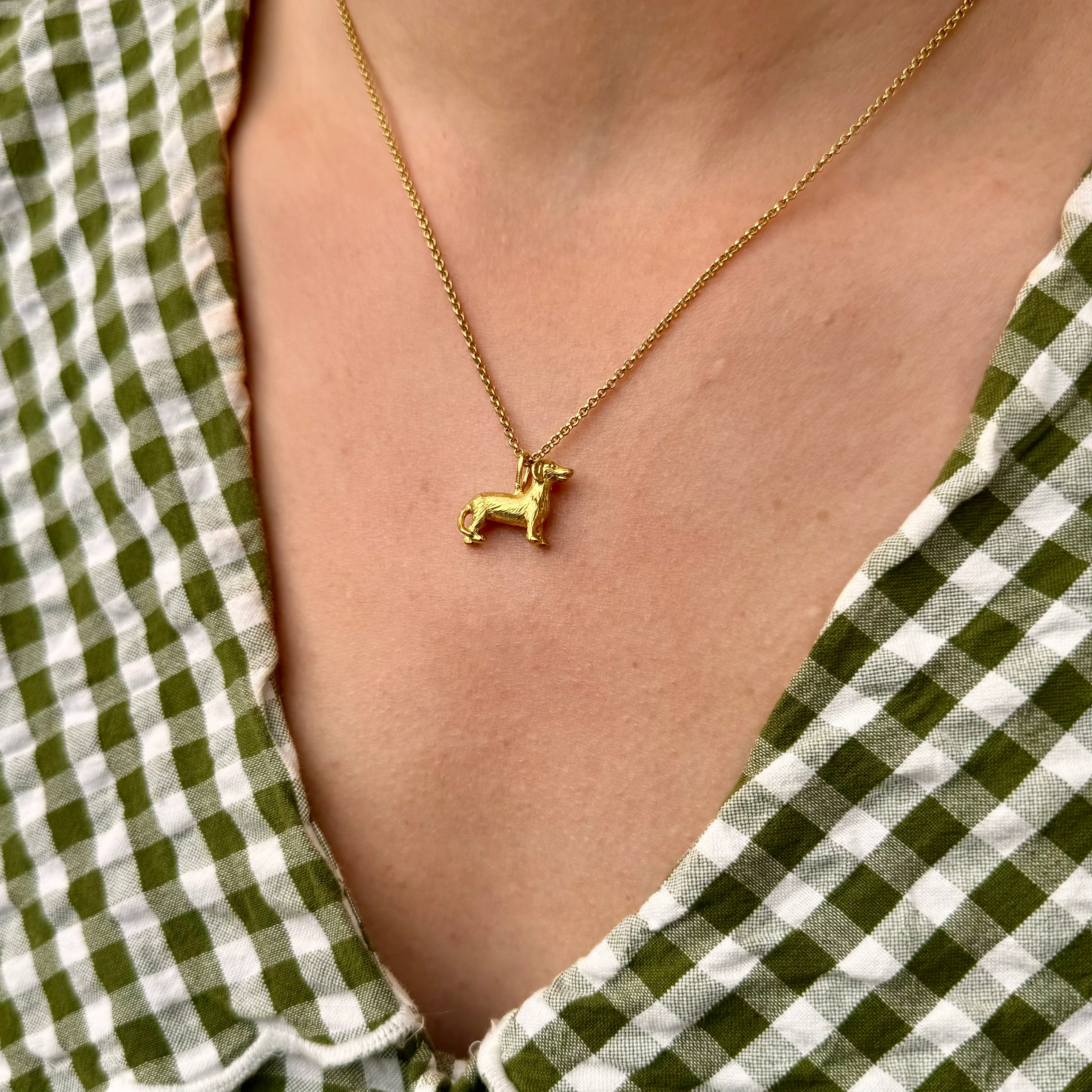 Dachshund Necklace (18ct Gold Plated) - Image 3
