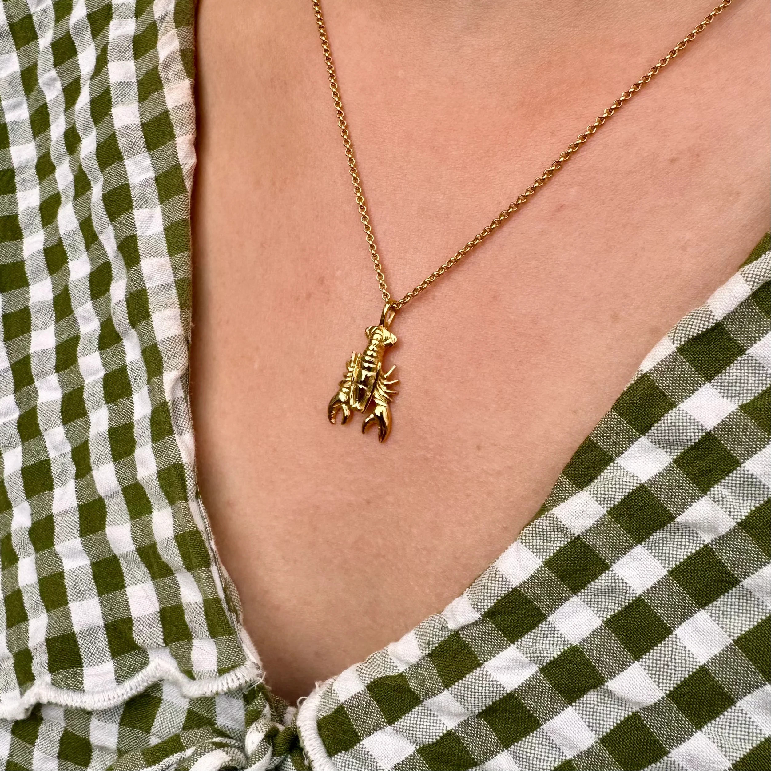 Lobster Necklace (18ct Gold Plated) - Image 3