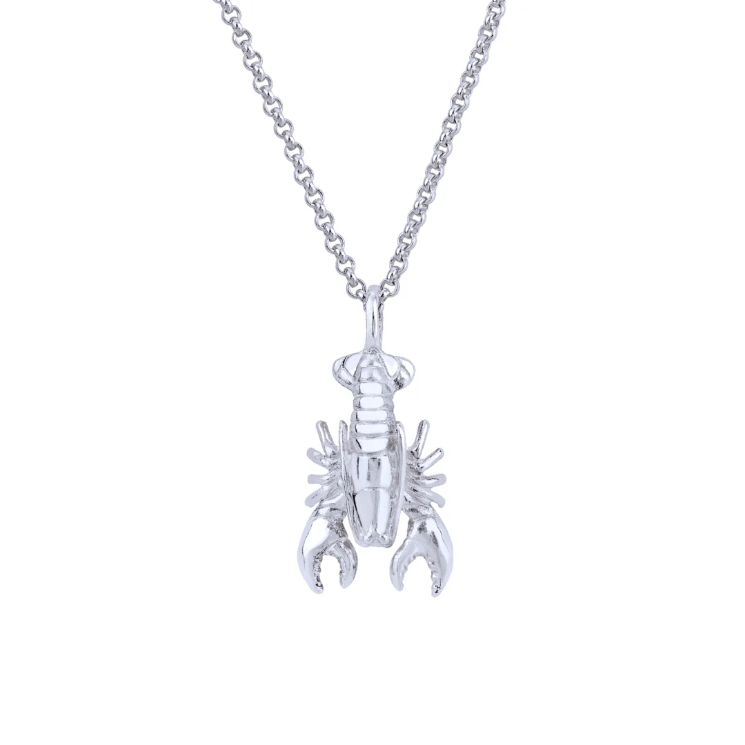 Lobster Necklace (18ct White Gold)