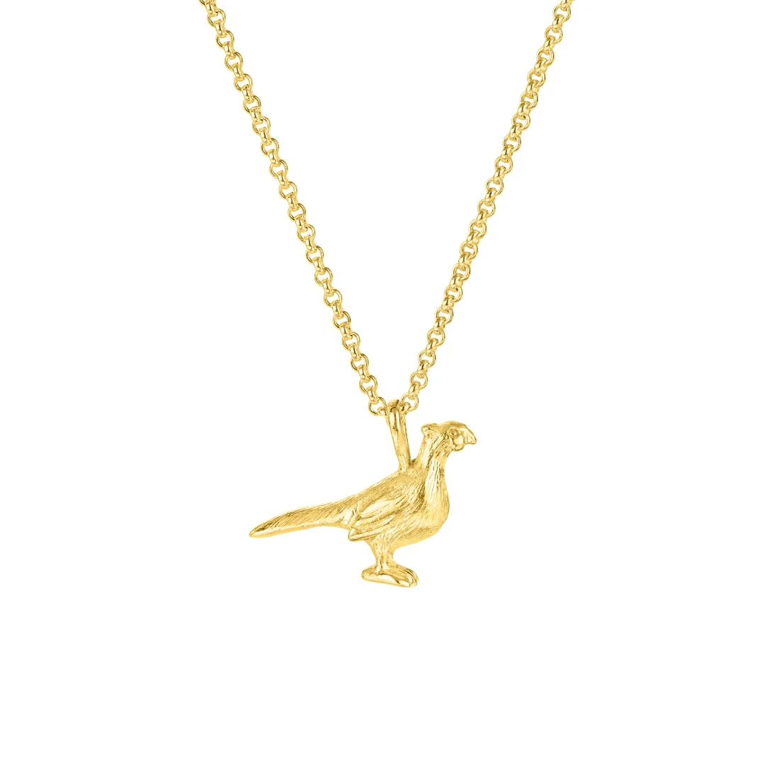 Pheasant Necklace (18ct Gold Plated)
