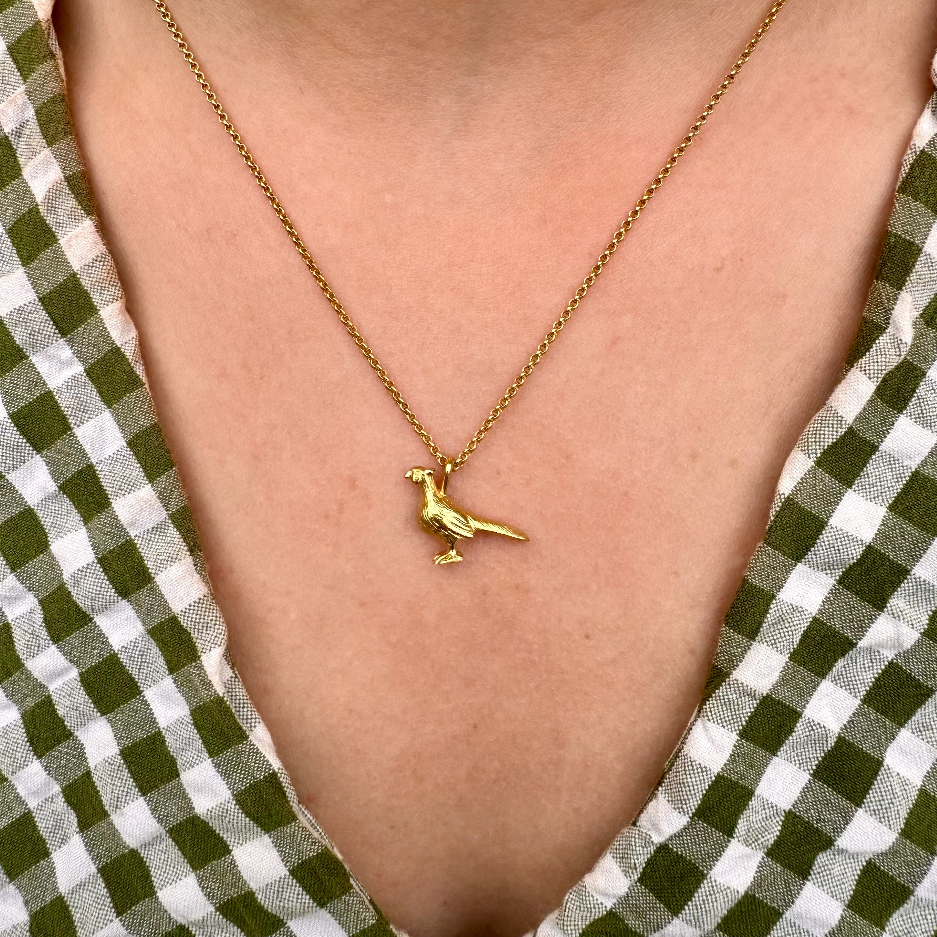 Pheasant Necklace (18ct Gold Plated) - Image 2