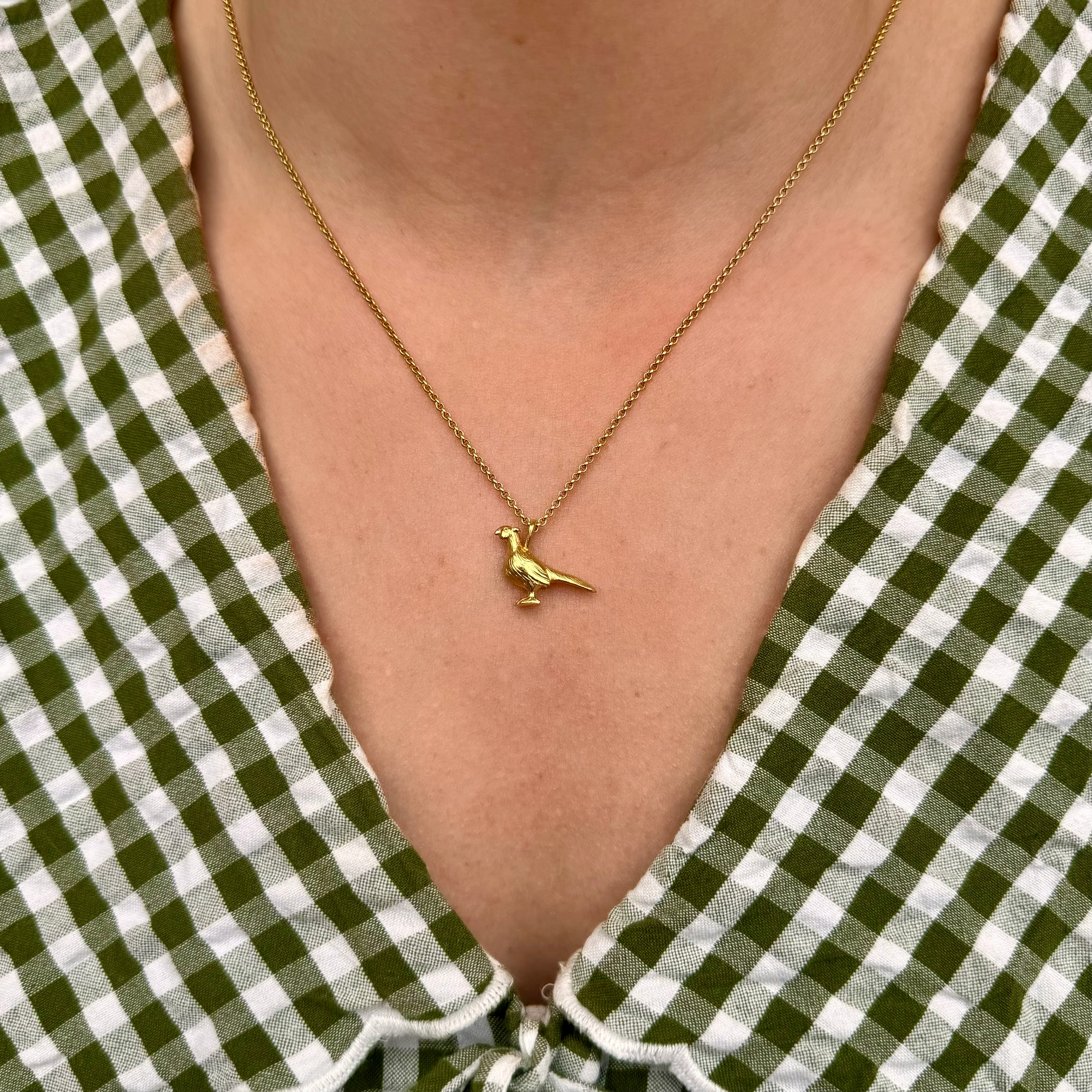 Pheasant Necklace (18ct Gold Plated) - Image 3